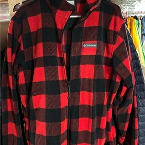 Buffalo plaid Columbia fleece